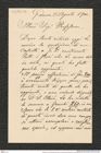 Nachlass Franz Steindachner, Brief von Brancaleone Borgioli an Franz Steindachner (25.08.1900), Inv.Nr. 45.02, Seite 1